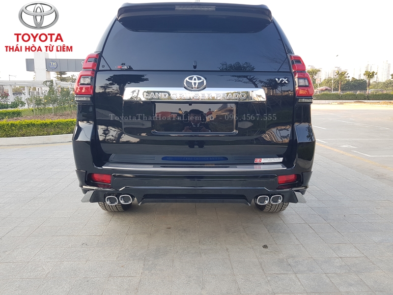 Đuôi xe Prado VX độ 4 bô rất đẹp