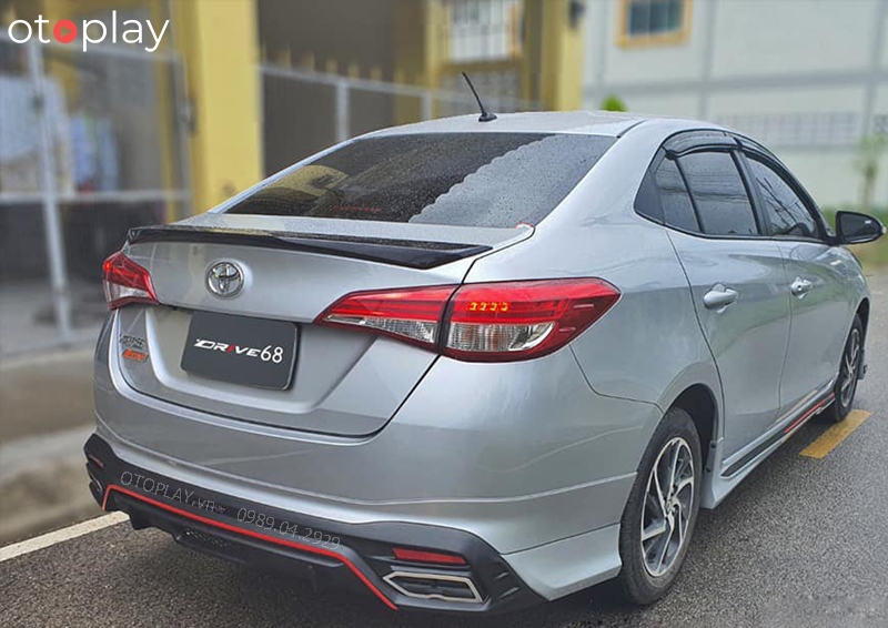 Đuôi xe Toyota Vios độ body kit mẫu mới nhất