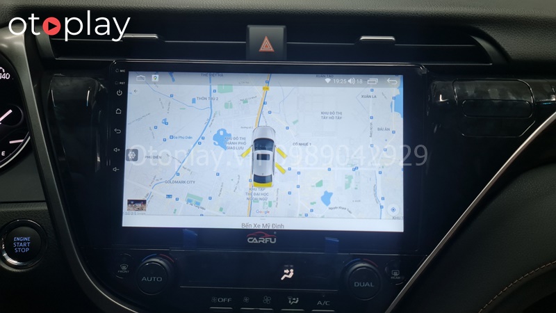 Màn hình Android Carfu có 4 bản đồ