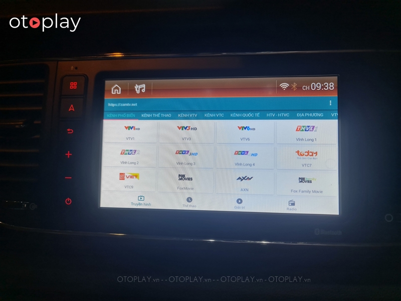 Cài ứng dụng ZamTV xem các kênh Tivi trên xe Sedona
