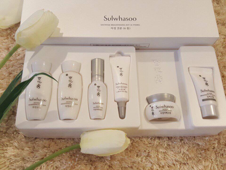 Set Dưỡng Trắng da trị nám SULWHASOO Snowise EX Whitening 6sp