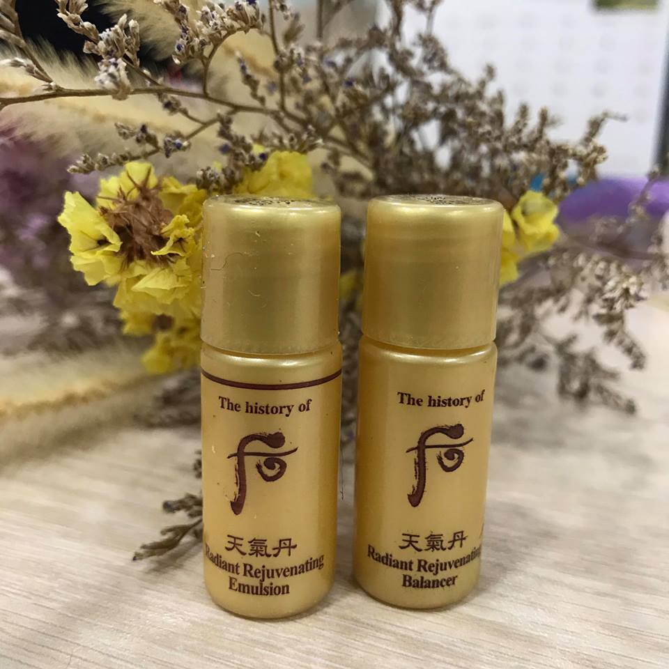 Cặp Hoa hồng & sữa dưỡng tái sinh cao cấp Whoo Hwa hyun