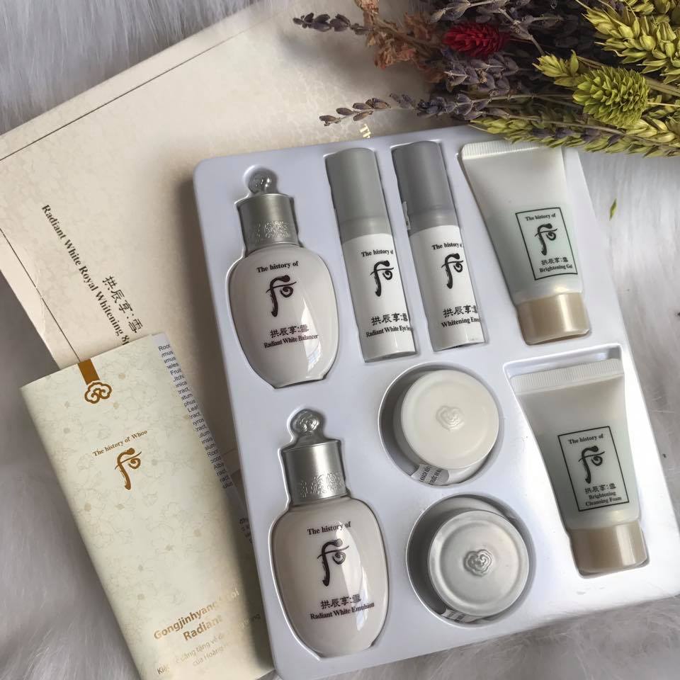 Set whoo trắng da trị nám seol 8sp
