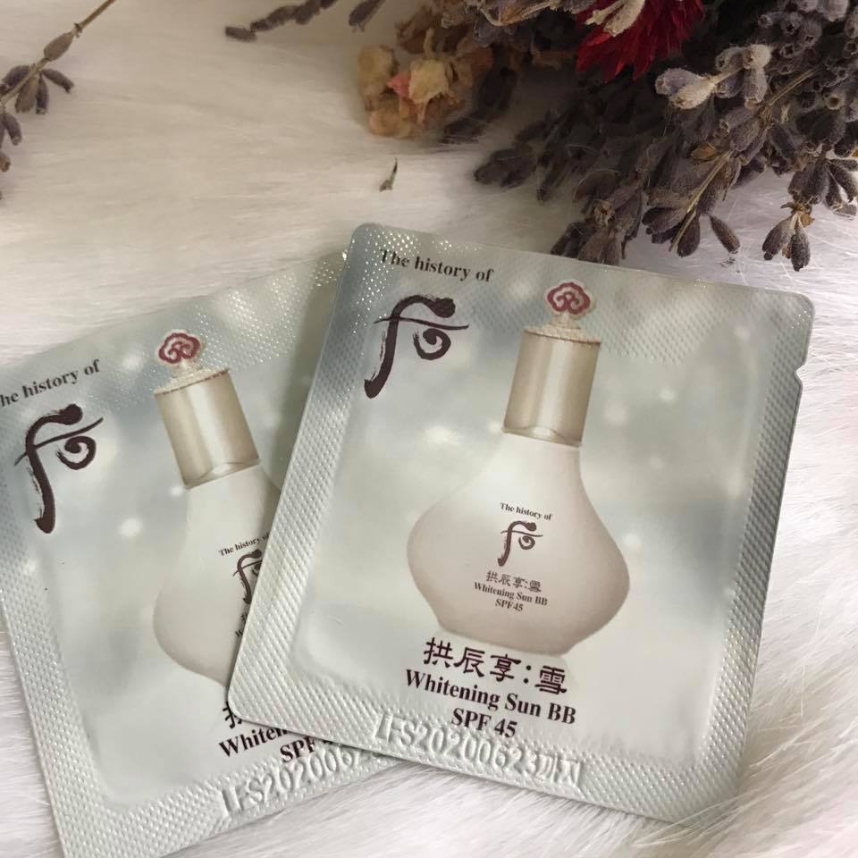 Sample Kem Nền Whitening Sun BB (SPF 45/PA+++)