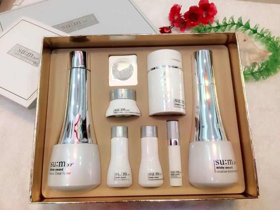 Bộ hoa hồng sữa dưỡng trắng da lên men Su:m37° White Award Ultimate