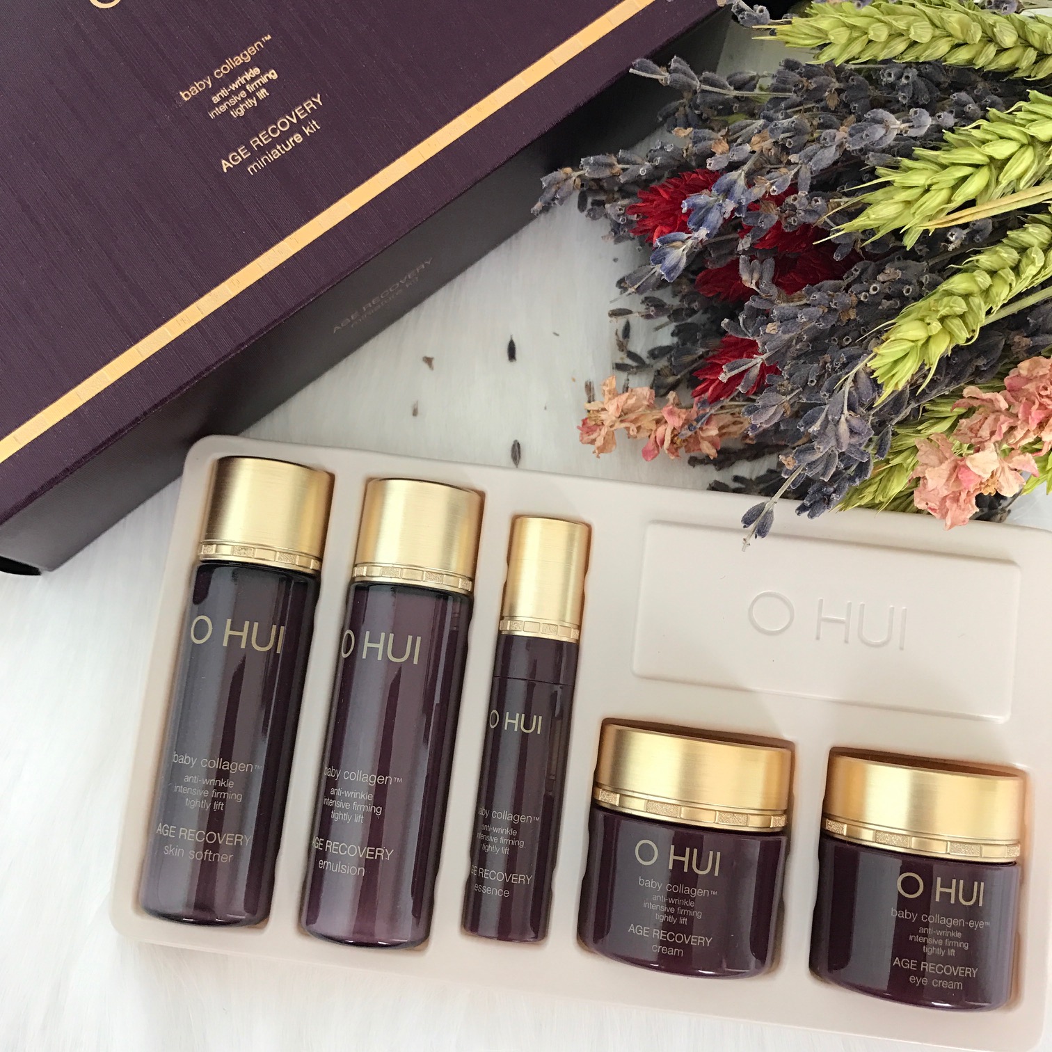 Set mini chống nhăn OHUI Age Recovery 5sp