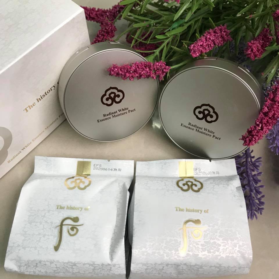 Phấn tươi Whoo Radiant Essence Moisture Pact SPF50+/PA+++ (10gr)