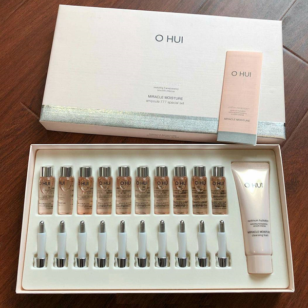 Set huyết thanh siêu dưỡng ẩm Ohui Miracle Moisture Ampoule 777