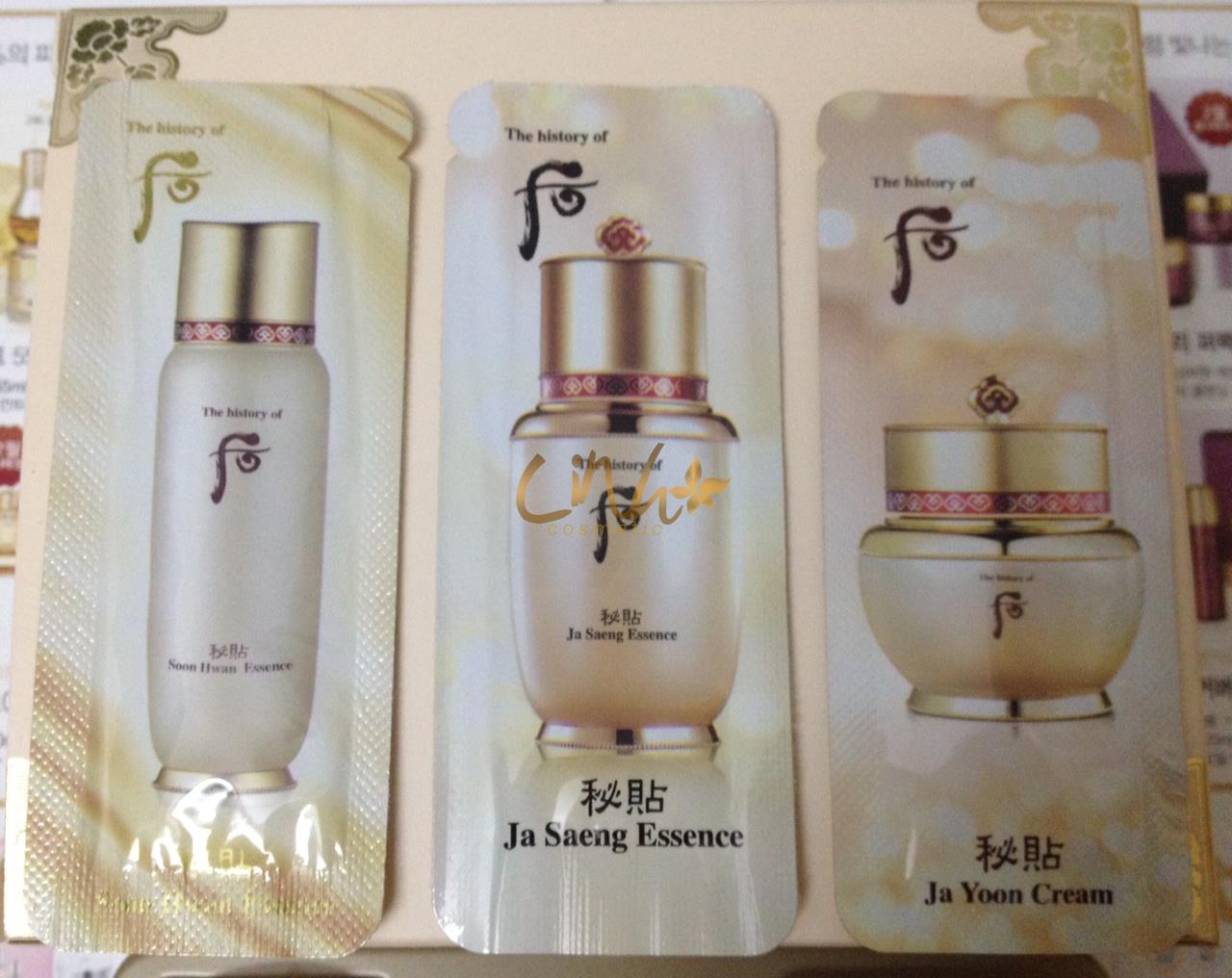 Set sample tái sinh trị mụn Whoo Becheop