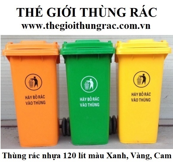 Bán thùng rác nhựa 120 lít có bánh xe giá rẻ