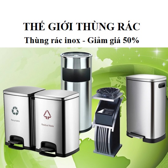 thùng rác inox