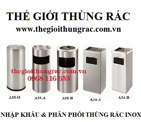 thùng rác inox