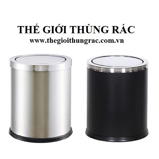 thùng rác inox tròn