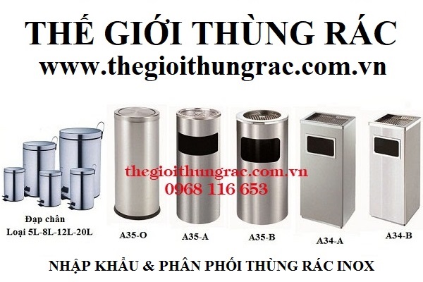 thùng rác inox