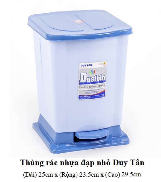 Thùng rác nhựa Duy Tân đạp nhỏ