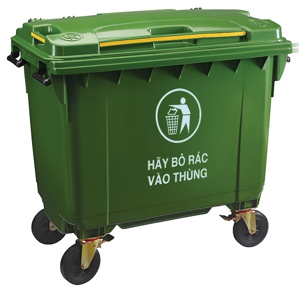 Thùng rác công nghiệp 660L