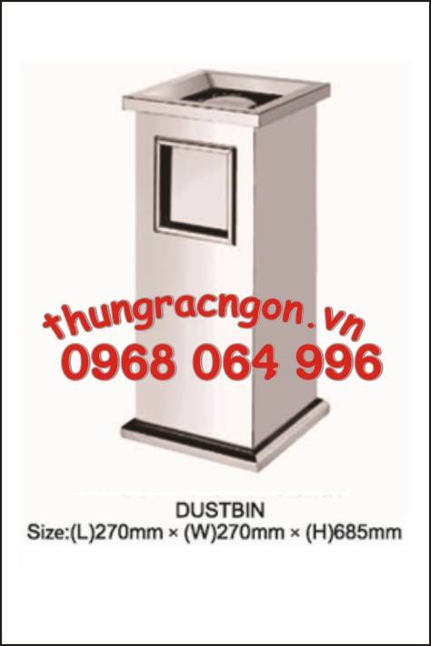 Thùng rác inox A2