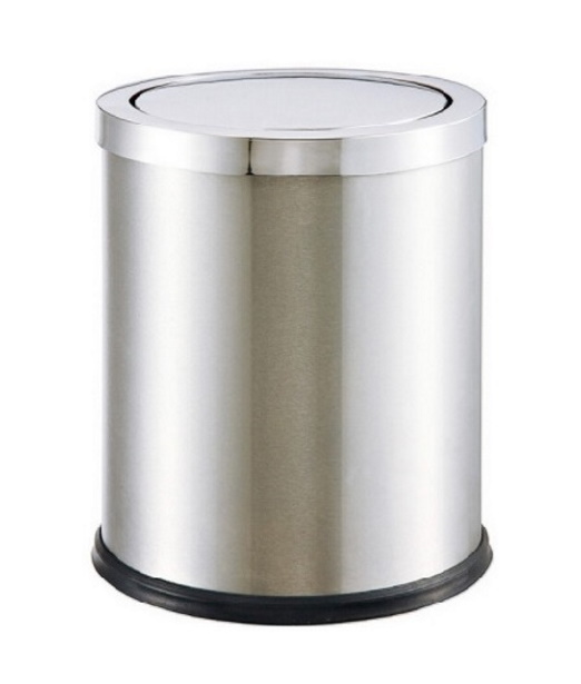 Thùng rác inox nắp bập bênh A36-H