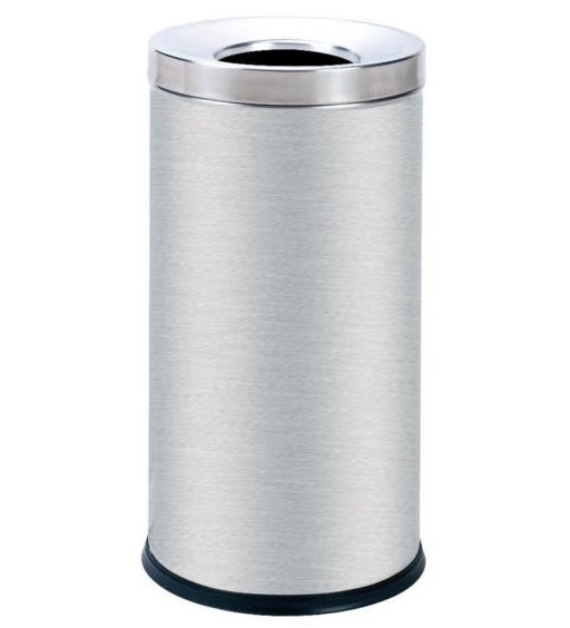 Thùng rác inox nắp lỗ tròn rất đẹp A35-M