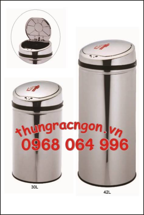 Thùng rác inox cảm ứng từ GY-A