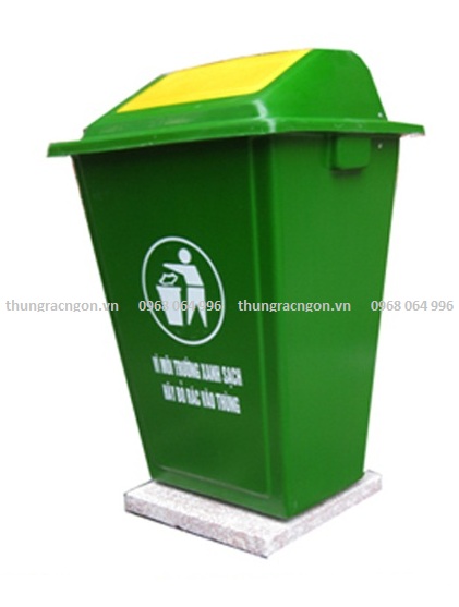 Thùng rác nhựa composite 60L