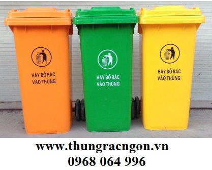 Thùng rác nhựa HDPE 120L