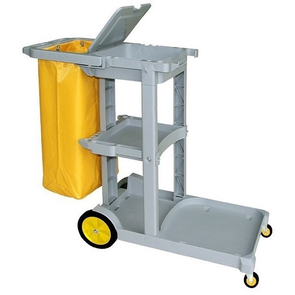 Xe đẩy dọn vệ sinh 3 tầng bằng nhựa 08160A
