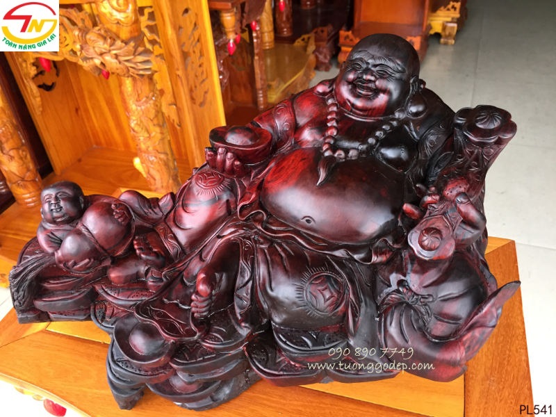 Phật Di Lặc gỗ trắc