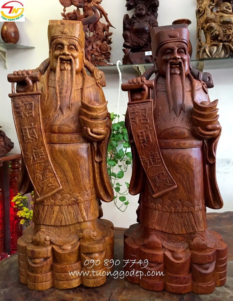 Tượng Thần tài bằng gỗ
