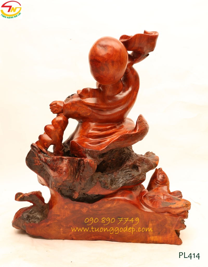 Tượng Phật Di Lặc gỗ hương
