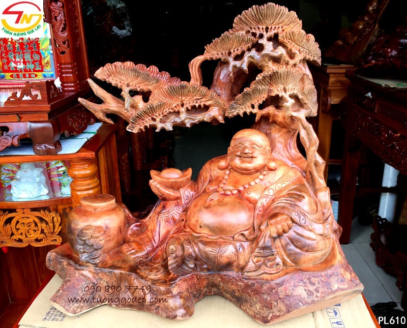 Phật Di Lặc gỗ xá xị