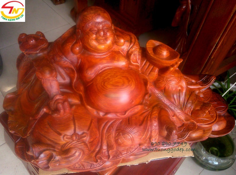 Phật Di Lặc gỗ cẩm