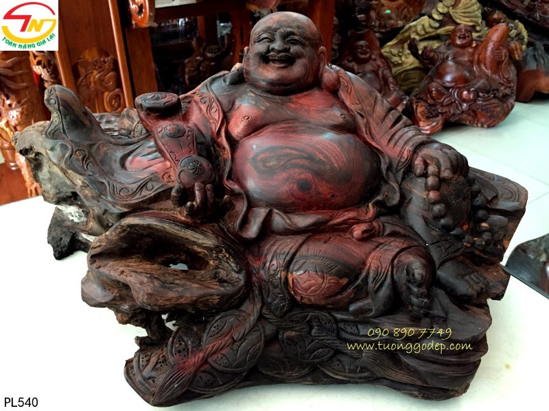 Phật Di Lặc gỗ trắc