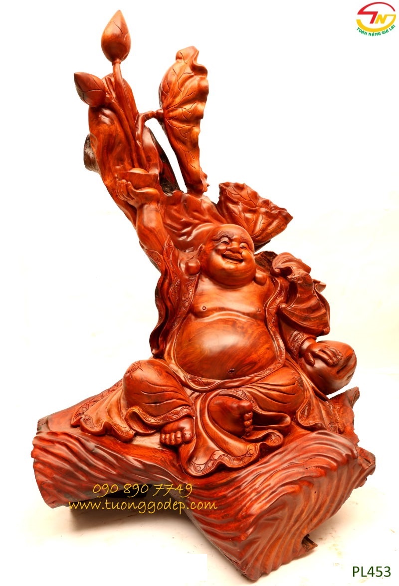 Tượng Phật Di Lặc gỗ hương