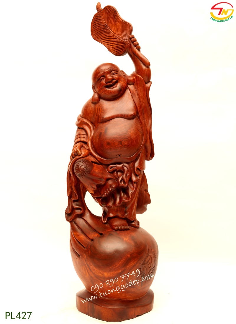 Phật Di Lặc Cầm Quạt Ba Tiêu