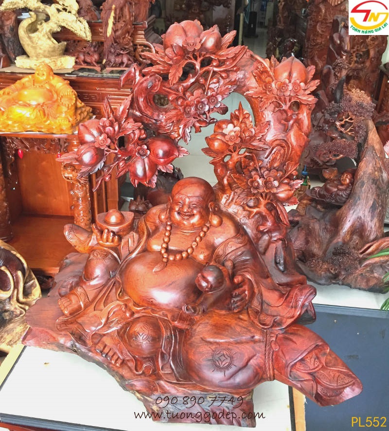 Phật Di Lặc gỗ hương