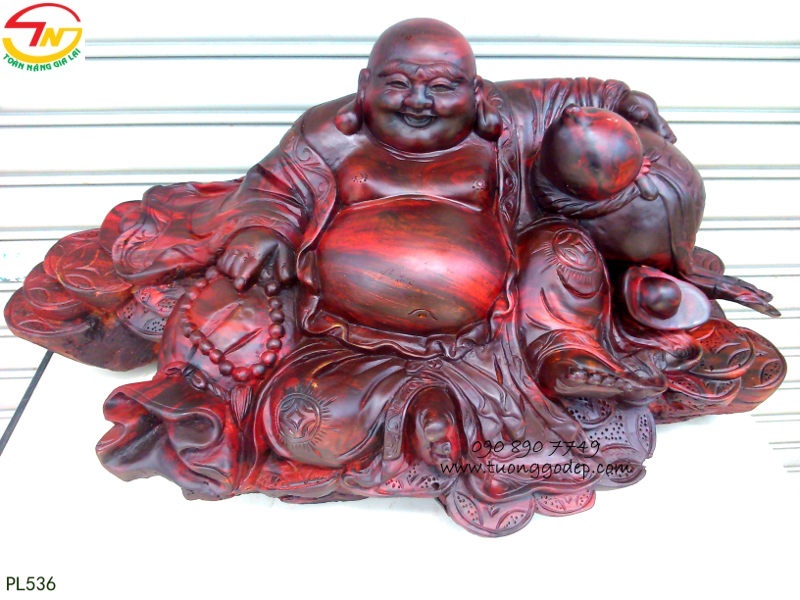 Phật Di Lặc gỗ trắc