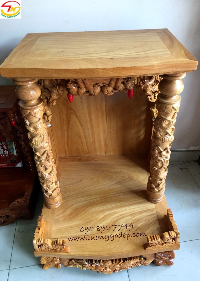 Bàn thờ Thần Tài bằng gỗ