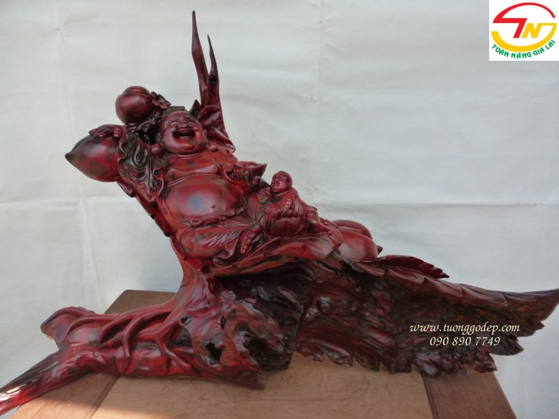 Phật Di Lặc gỗ trắc