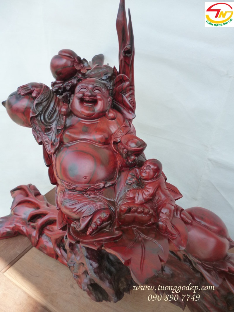 Phật Di Lặc gỗ trắc