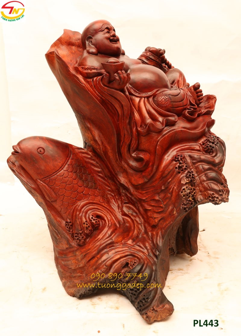 Phật Di lặc cưỡi cá chép