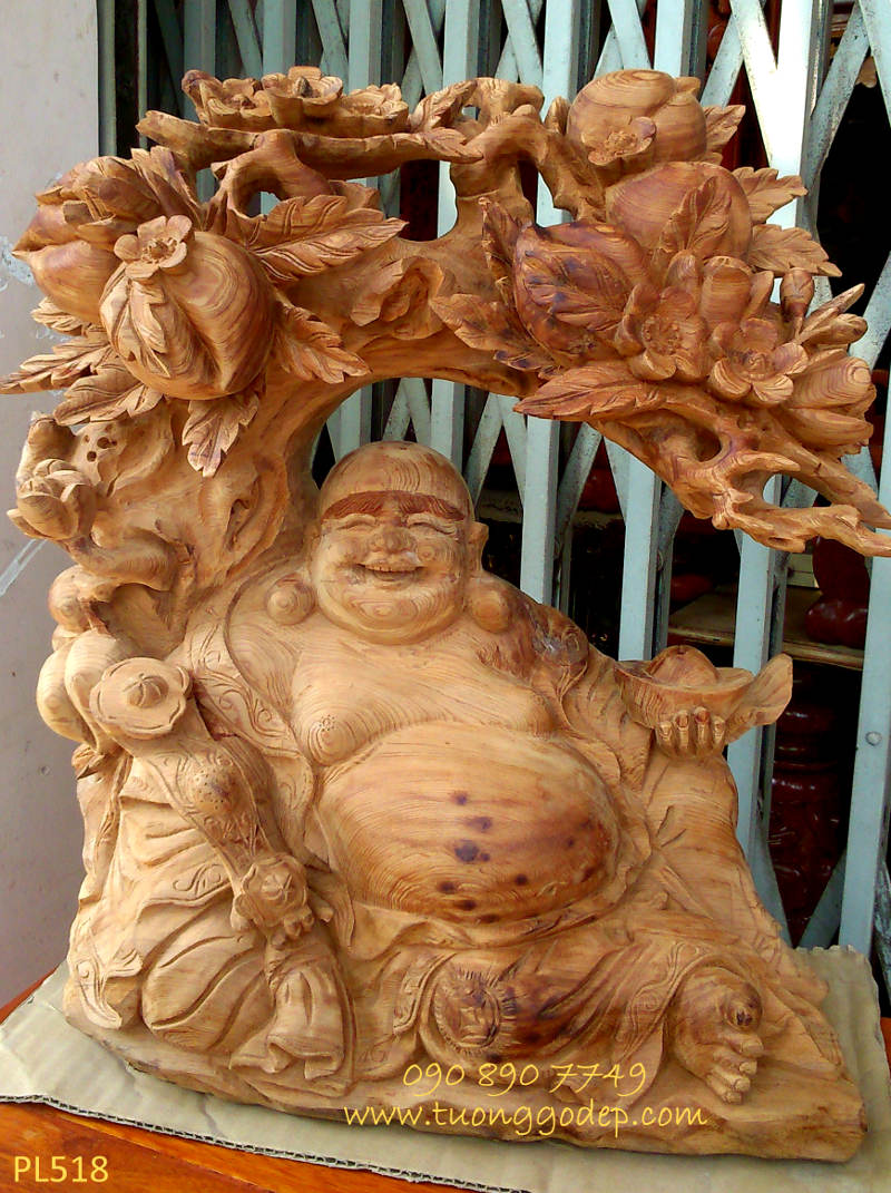 Phật Di Lặc gỗ ngọc am