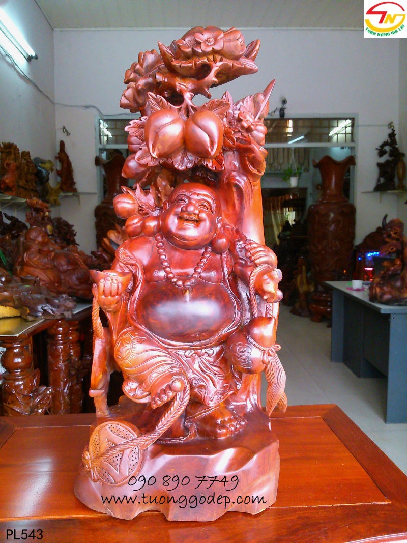 Phật Di Lặc Đứng gốc Đào