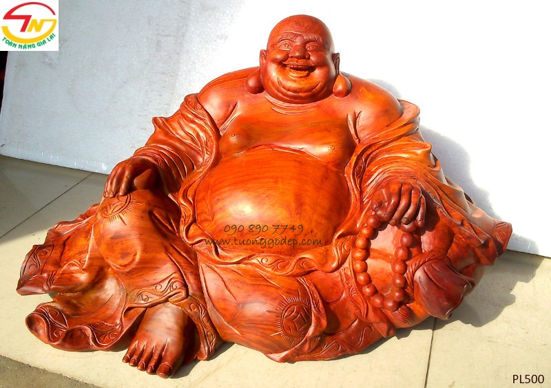 Tượng Phật Di Lặc bằng gỗ hương