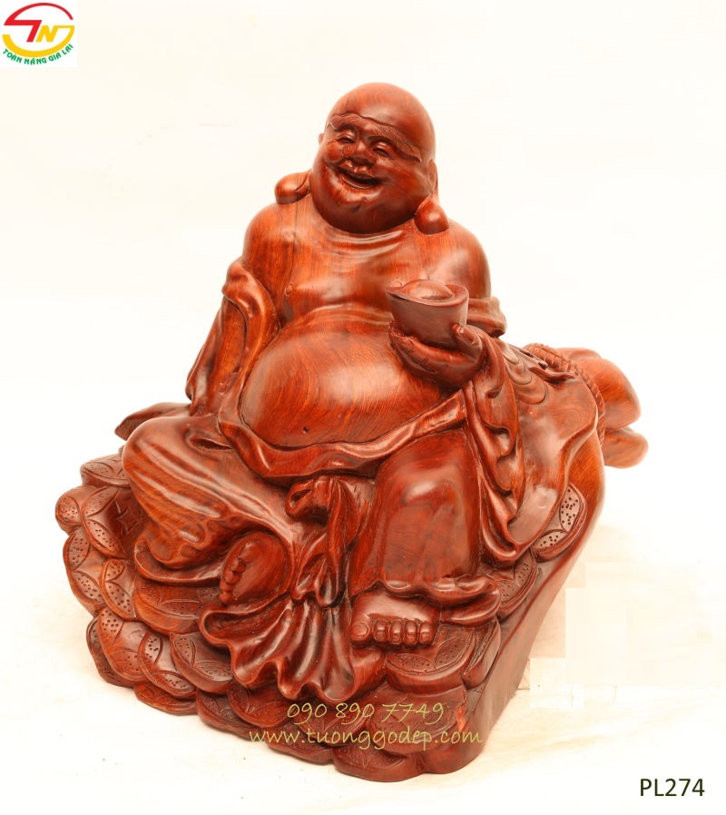 Tượng Phật Di Lặc ngồi bao tiền