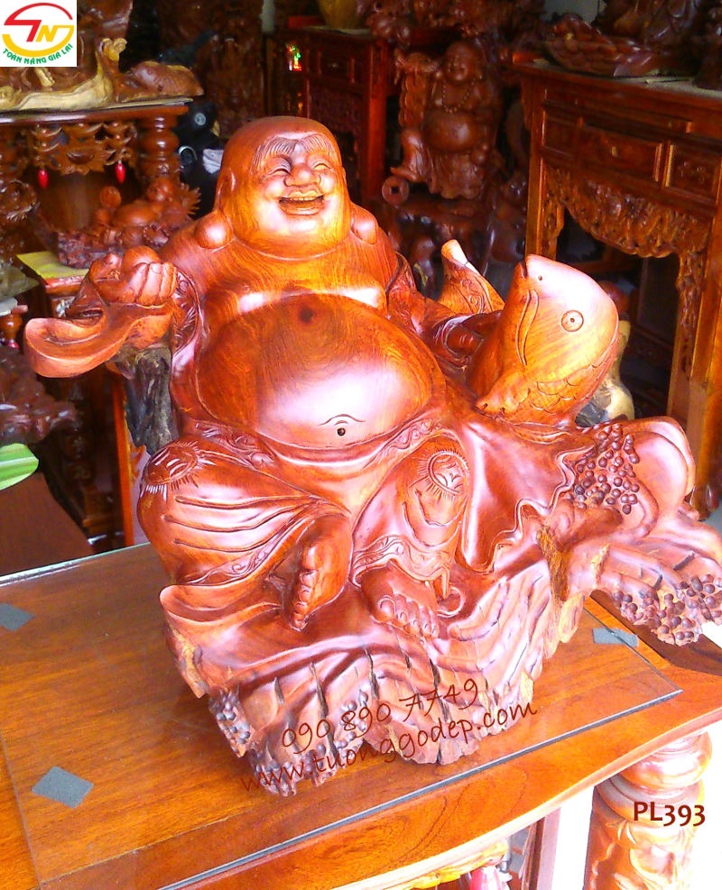 Phật Di Lặc cá chép