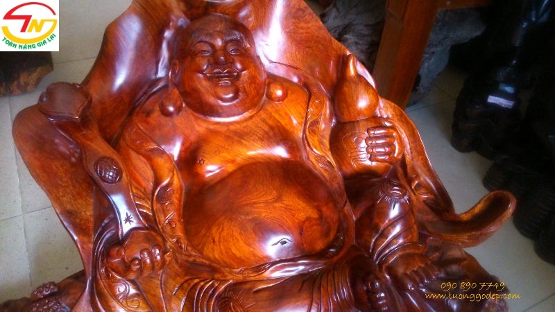 Tượng Phật Di Lặc ngồi sen