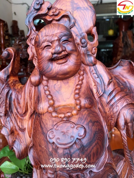 Phật Di Lặc gỗ cẩm lai