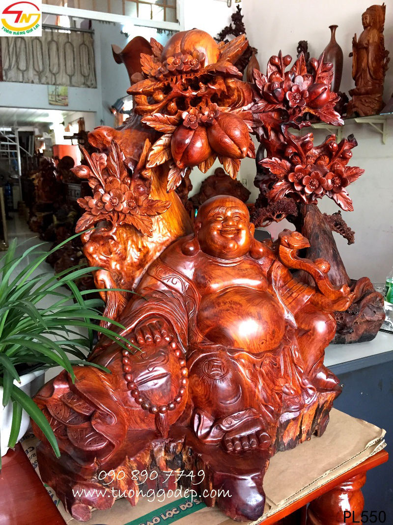 Phật Di Lặc ngồi gốc đào (PL550)