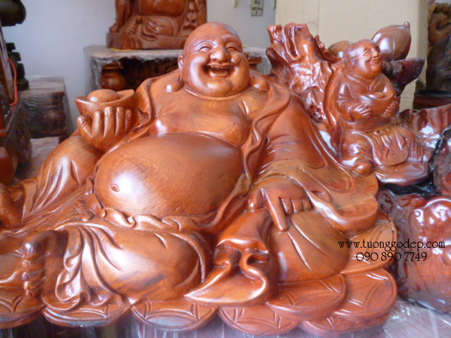 Tượng phật di lặc nhị quỷ